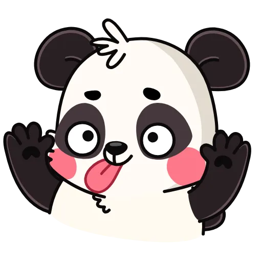😛 Стикер «Пандочка» для Telegram