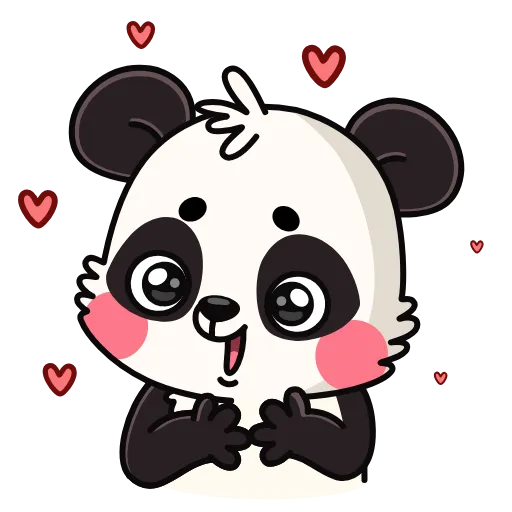 🥰 Стикер «Пандочка» для Telegram