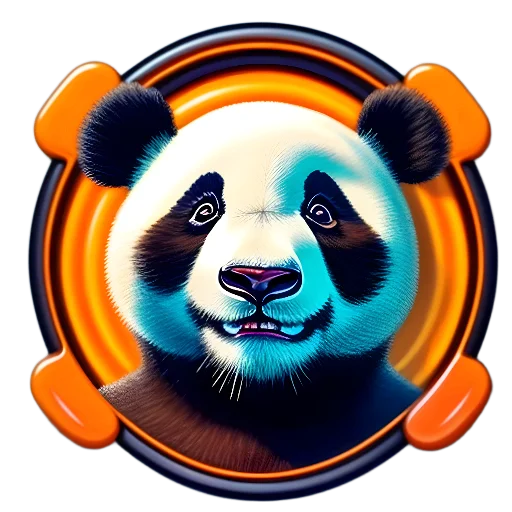 🐱 Стикер «Панды в кружках» для Telegram