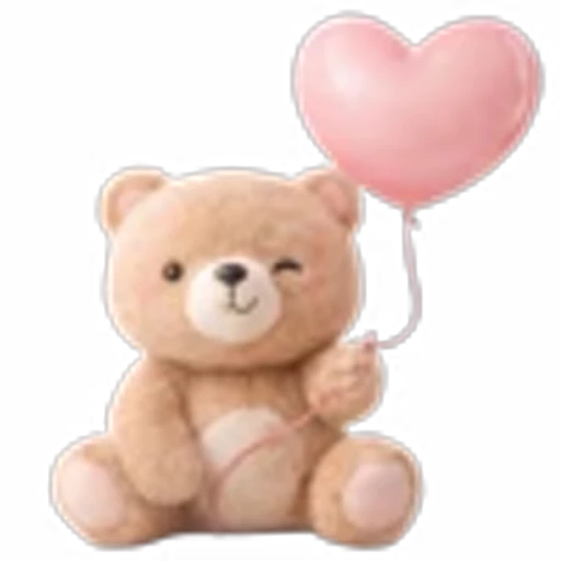 💗 Эмодзи «Буквы-сердечки к 14 февраля, векторные, и мишки» для Telegram