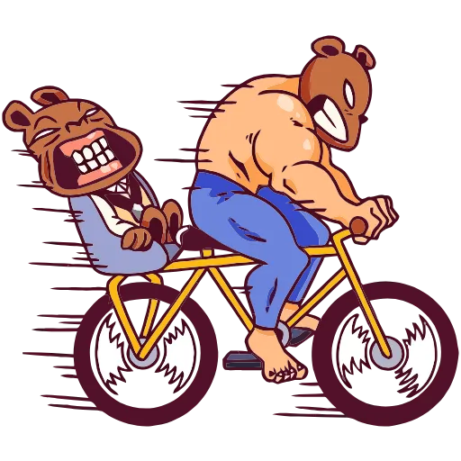 🚴‍♂️ Эмодзи «Папа-медведь» для Telegram