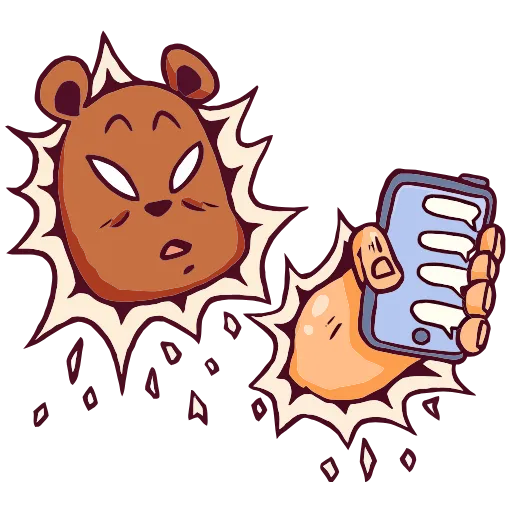📱 Эмодзи «Папа-медведь» для Telegram