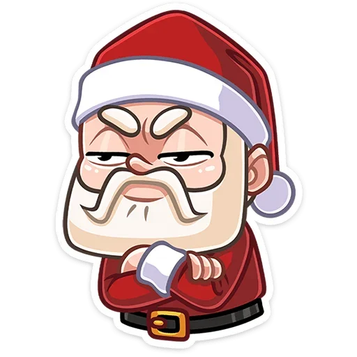 😡 Стикер «Деда Мороз» для Telegram