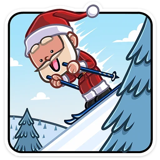 🥳 Стикер «Деда Мороз» для Telegram