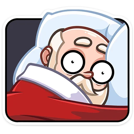 😳 Стикер «Деда Мороз» для Telegram