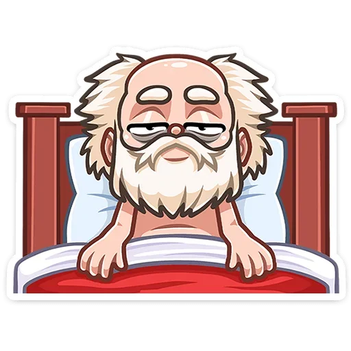 😐 Стикер «Деда Мороз» для Telegram