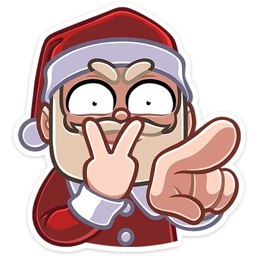 👀 Стикер «Деда Мороз» для Telegram