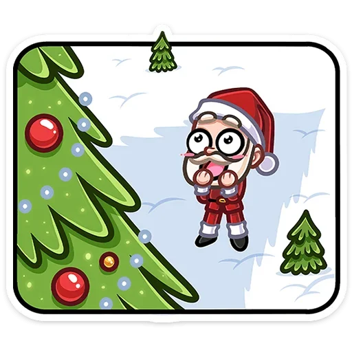 😍 Стикер «Деда Мороз» для Telegram