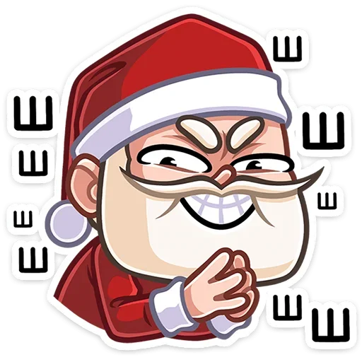 😈 Стикер «Деда Мороз» для Telegram