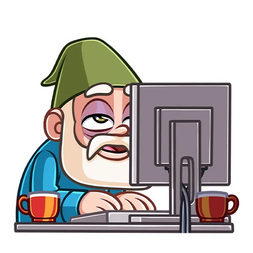 😩 Стикер «Гном Мороз» для Telegram