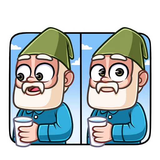 😐 Стикер «Гном Мороз» для Telegram