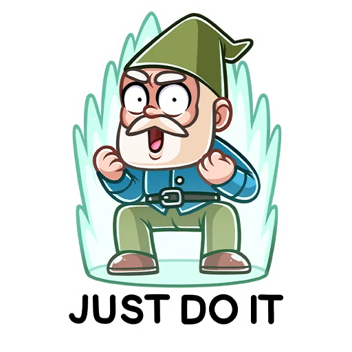 💪 Стикер «Гном Мороз» для Telegram