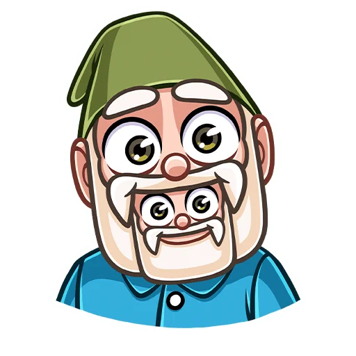 😱 Стикер «Гном Мороз» для Telegram