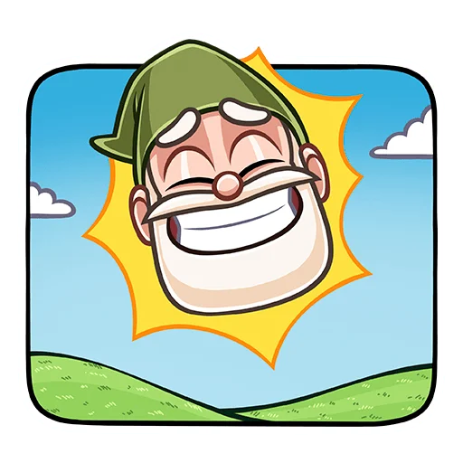 ☀️ Стикер «Гном Мороз» для Telegram