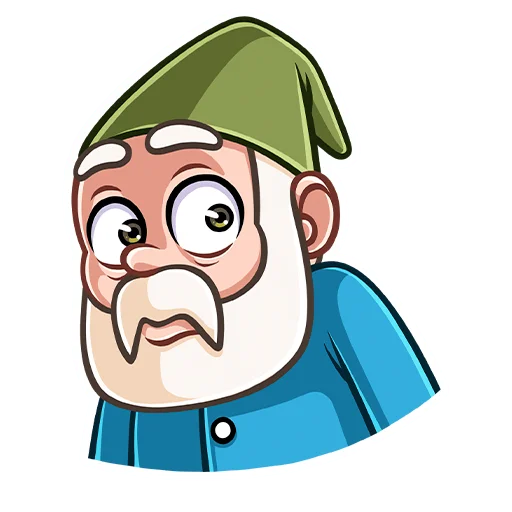 😐 Стикер «Гном Мороз» для Telegram