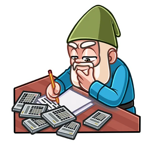 🤯 Стикер «Гном Мороз» для Telegram