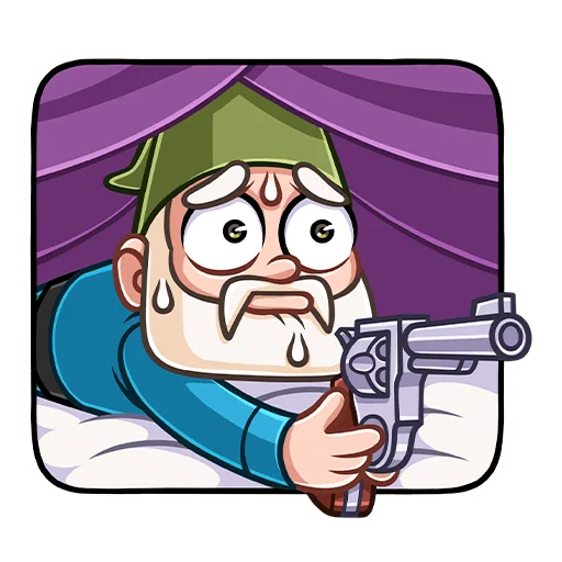 🔫 Стикер «Гном Мороз» для Telegram