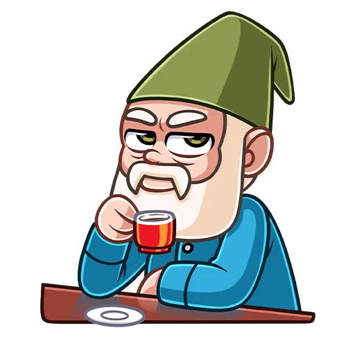 🤔 Стикер «Гном Мороз» для Telegram