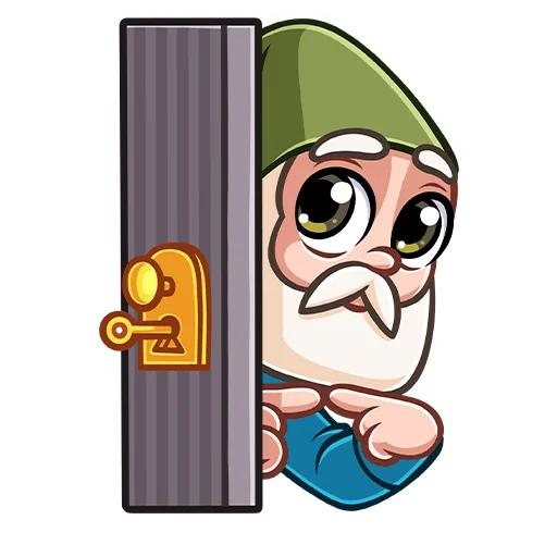 🥺 Стикер «Гном Мороз» для Telegram