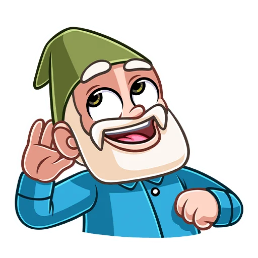 🙉 Стикер «Гном Мороз» для Telegram