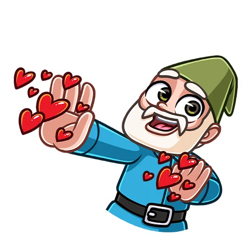 💞 Стикер «Гном Мороз» для Telegram