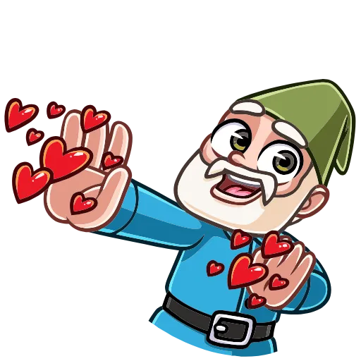 💞 Эмодзи «Деда Гном» для Telegram