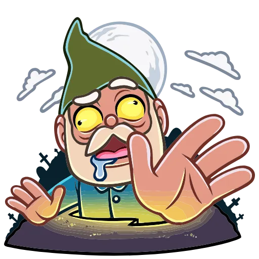 🤪 Эмодзи «Деда Гном» для Telegram