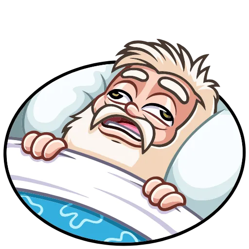 😴 Эмодзи «Деда Гном» для Telegram