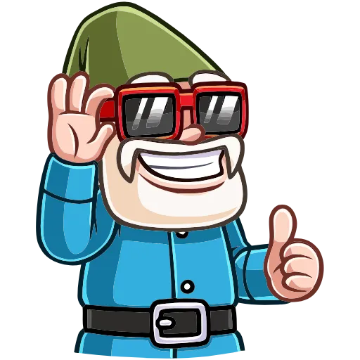 😁 Эмодзи «Деда Гном» для Telegram