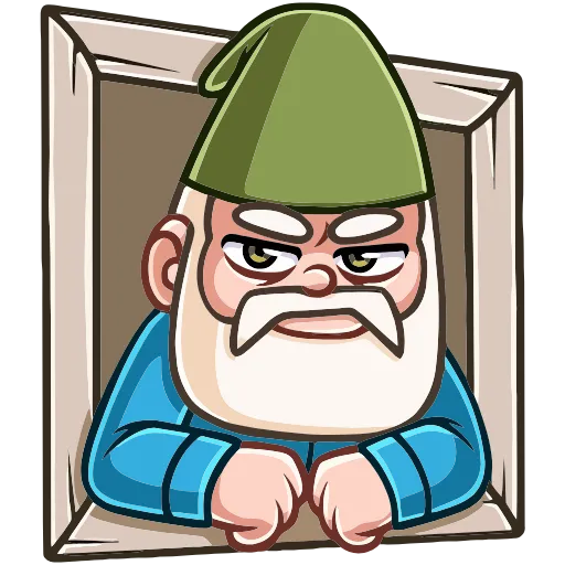 Эмодзи Деда Гном для Telegram — скачать