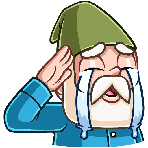 😢 Эмодзи «Деда Гном» для Telegram