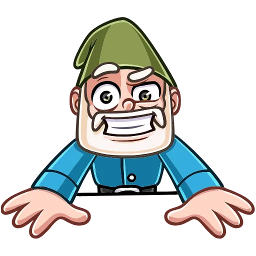 😈 Эмодзи «Деда Гном» для Telegram