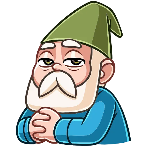 😏 Эмодзи «Деда Гном» для Telegram