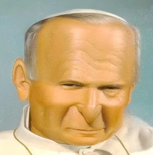 😌 Стикер «Papieże reakcyjne» для Telegram