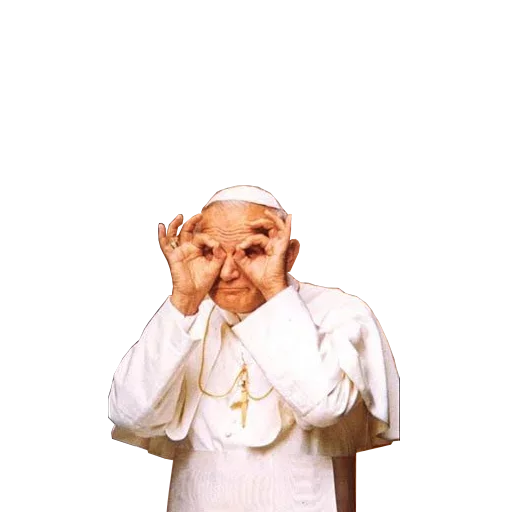 😎 Стикер «Papieże reakcyjne» для Telegram