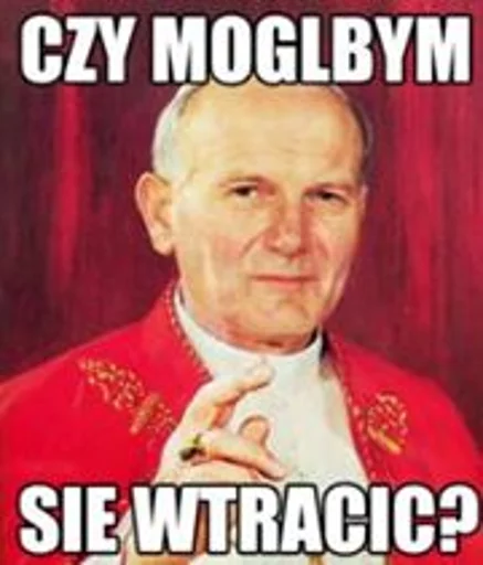 🤓 Стикер «Papieże reakcyjne» для Telegram