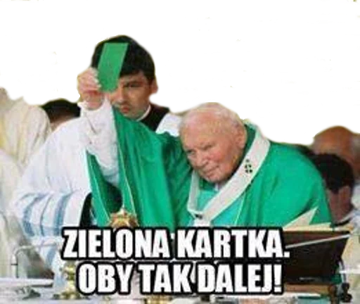 ☺️ Стикер «Papieże reakcyjne» для Telegram
