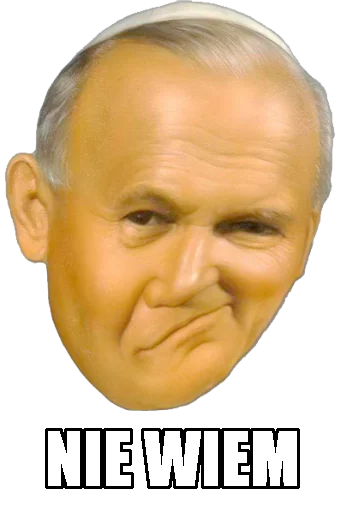 🤔 Стикер «Papieże reakcyjne» для Telegram