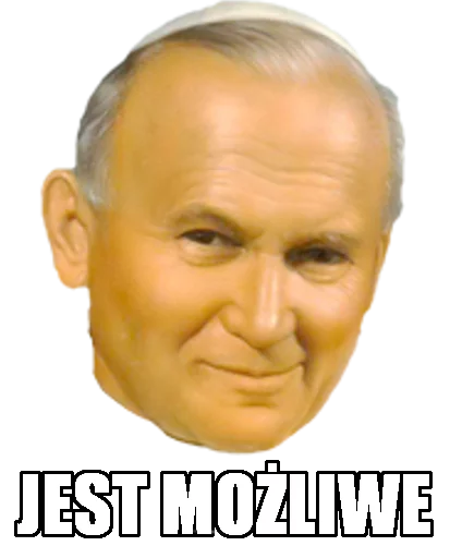 🤗 Стикер «Papieże reakcyjne» для Telegram