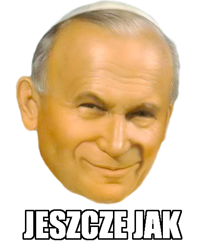 🤗 Стикер «Papieże reakcyjne» для Telegram