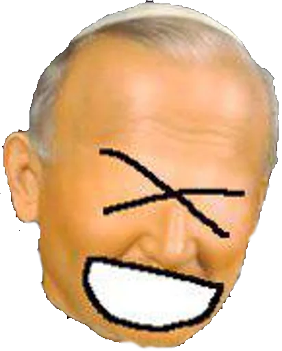 😆 Стикер «Papieże reakcyjne» для Telegram