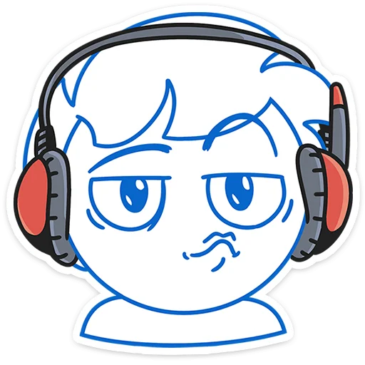 🎧 Стикер «Бумажный Найс» для Telegram