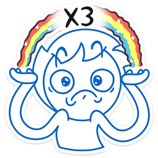 🤷‍♂️ Стикер «Бумажный Найс» для Telegram