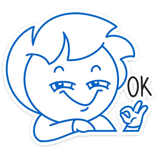 👌 Стикер «Бумажный Найс» для Telegram