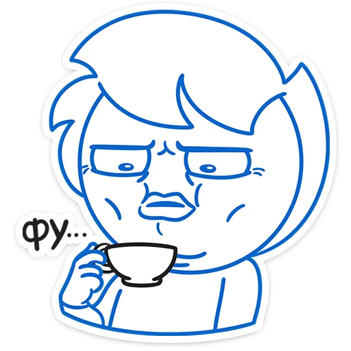 ☕️ Стикер «Бумажный Найс» для Telegram