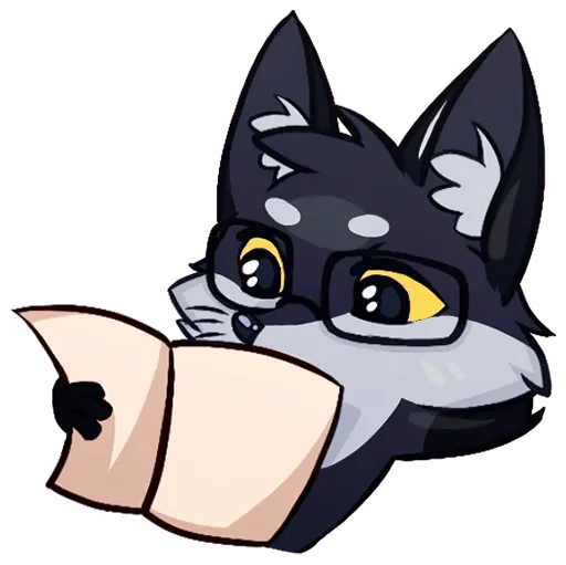 🦊 Стикер «Тёмная Паппи» для Telegram