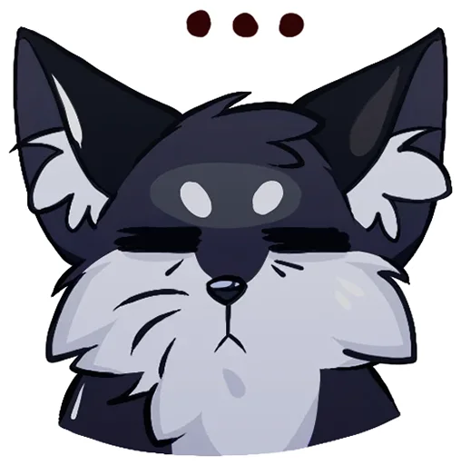 🦊 Стикер «Тёмная Паппи» для Telegram