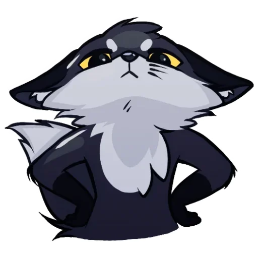 🦊 Стикер «Тёмная Паппи» для Telegram