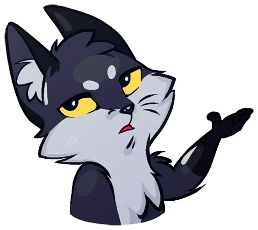 🦊 Стикер «Тёмная Паппи» для Telegram
