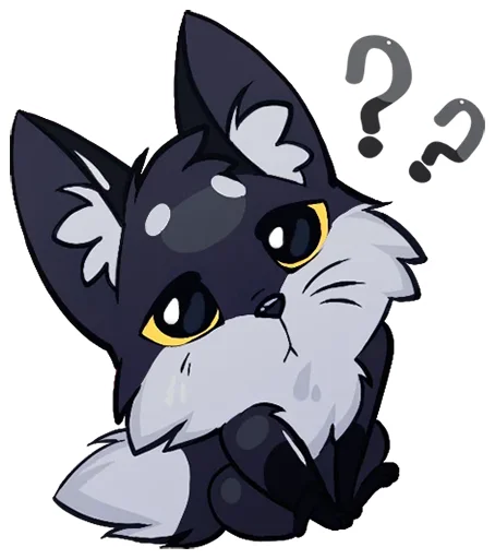 🦊 Стикер «Тёмная Паппи» для Telegram